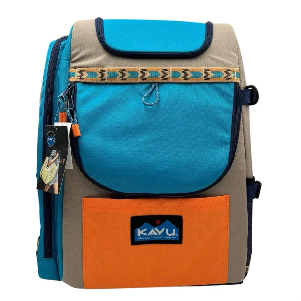 KAVU Pacific Rimshot Disc Golf Bag Padded Frisbee Holder Backpack - Jamboree